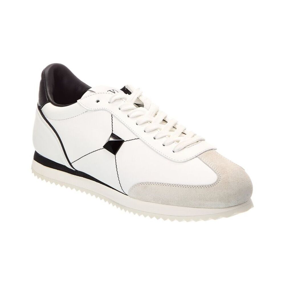Valentino Leather Sneaker, White